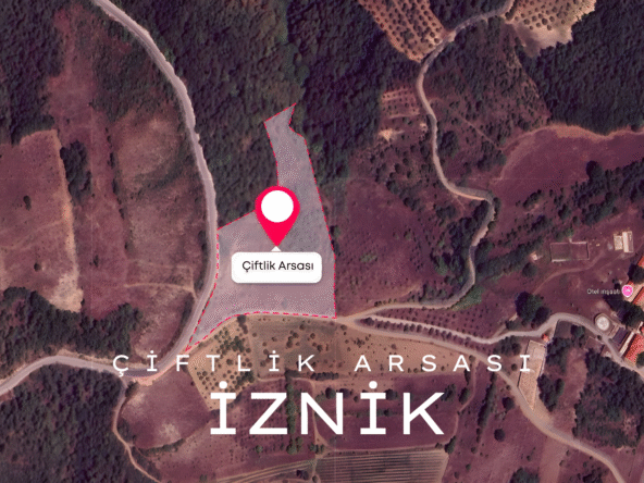 İznik SATILIK ARSA Çamoluk 14.700m2 Çiftlik Arsası