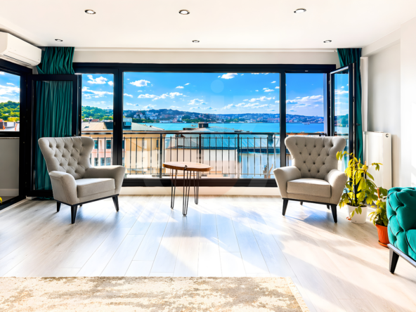 Çırağan Setüstünde Boğaz Manzaralı 3+1 | 140m² | Yeni Bina